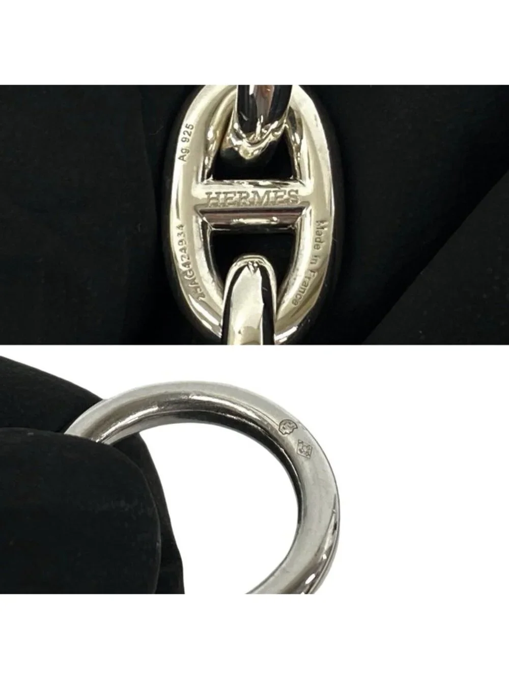 Hermes Chaine D'ancre MM 16 Koma Bracelet 925 Sterling Silver Accessory Sally